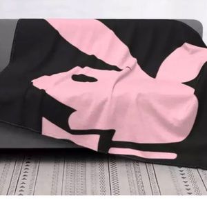 Playboy blanket black and pink brand new